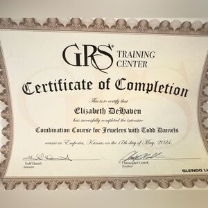 My accredited certificates